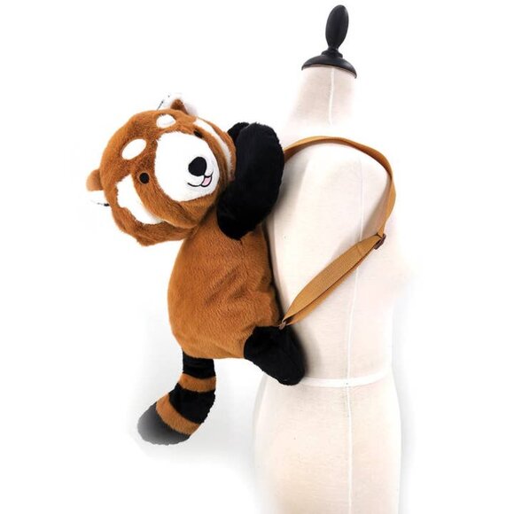 Red Panda Furry Plush Backpack - Picture 6 of 6